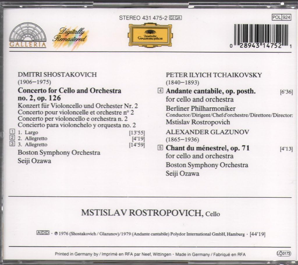 Cellokonz.2/Andante Cantabile