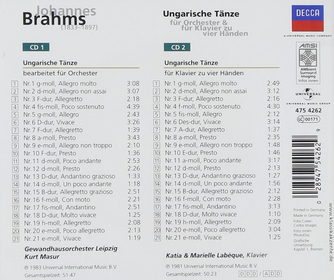 Ungarische Tänze (Eloquence)