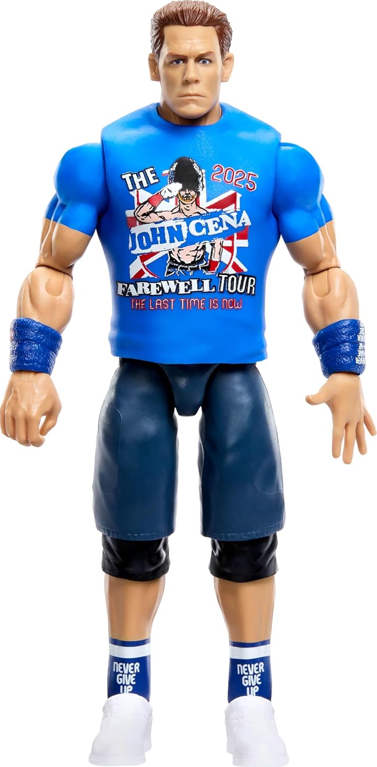 Mattel WWE John Cena Action Figure, Main Event Series #162, 6-inch Collectible Superstar with 14 Articulation Points & Life-Like Look, JHH92
