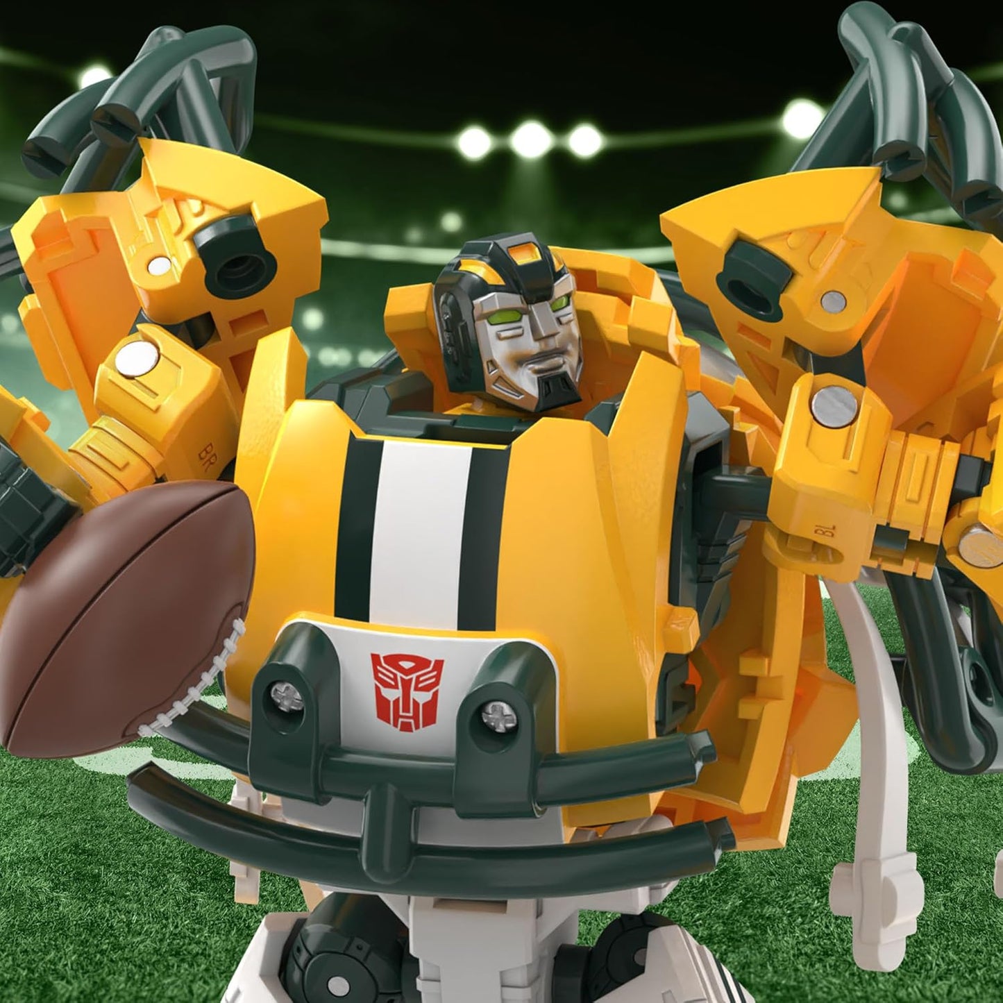 Transformers NFL Green Bay Packers Tundra Prime Action Figure