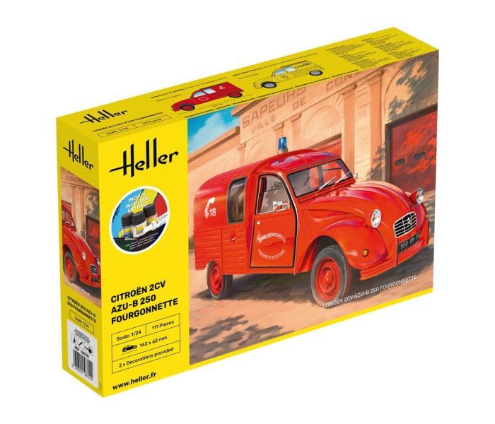 heller 58701 STARTER KIT Citroen 2CV Fourgonette AK 250