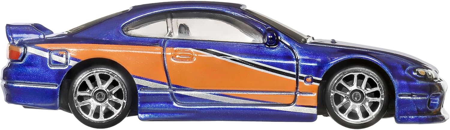 Hot Wheels Fast and FURIOUS Tokyo Drift Auto Nissan Silvia S15 - Die Cast Model 1:64 Scale - Length 7 cm - JKX06