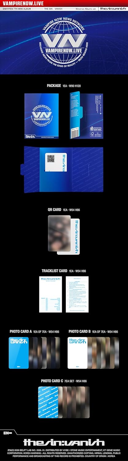 Enhypen - The Sin : Vanish (Weverse Albums Ver.) (Digital Only: Dc)