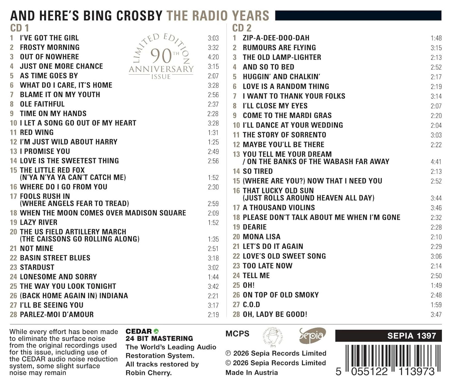 And Here's Bing Crosby: The Radio Years Remastered