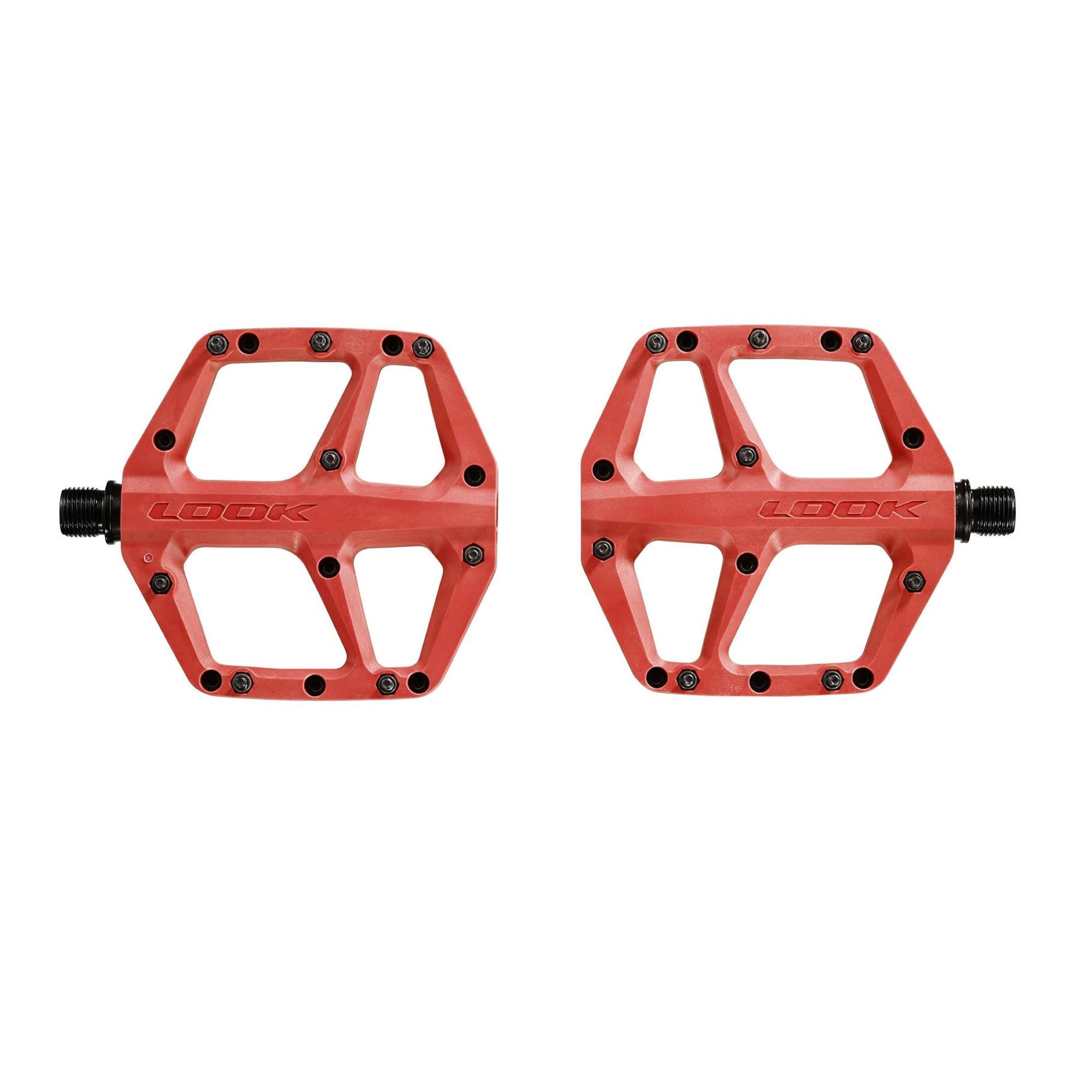 Look Trail Roc Fusion Flat MTB Pedals Red