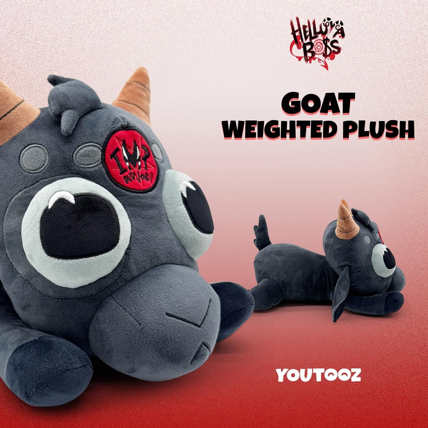 Youtooz Helluva Boss Goat 16" Weighted Plush | Collectible, Helluva Boss Plush Collection