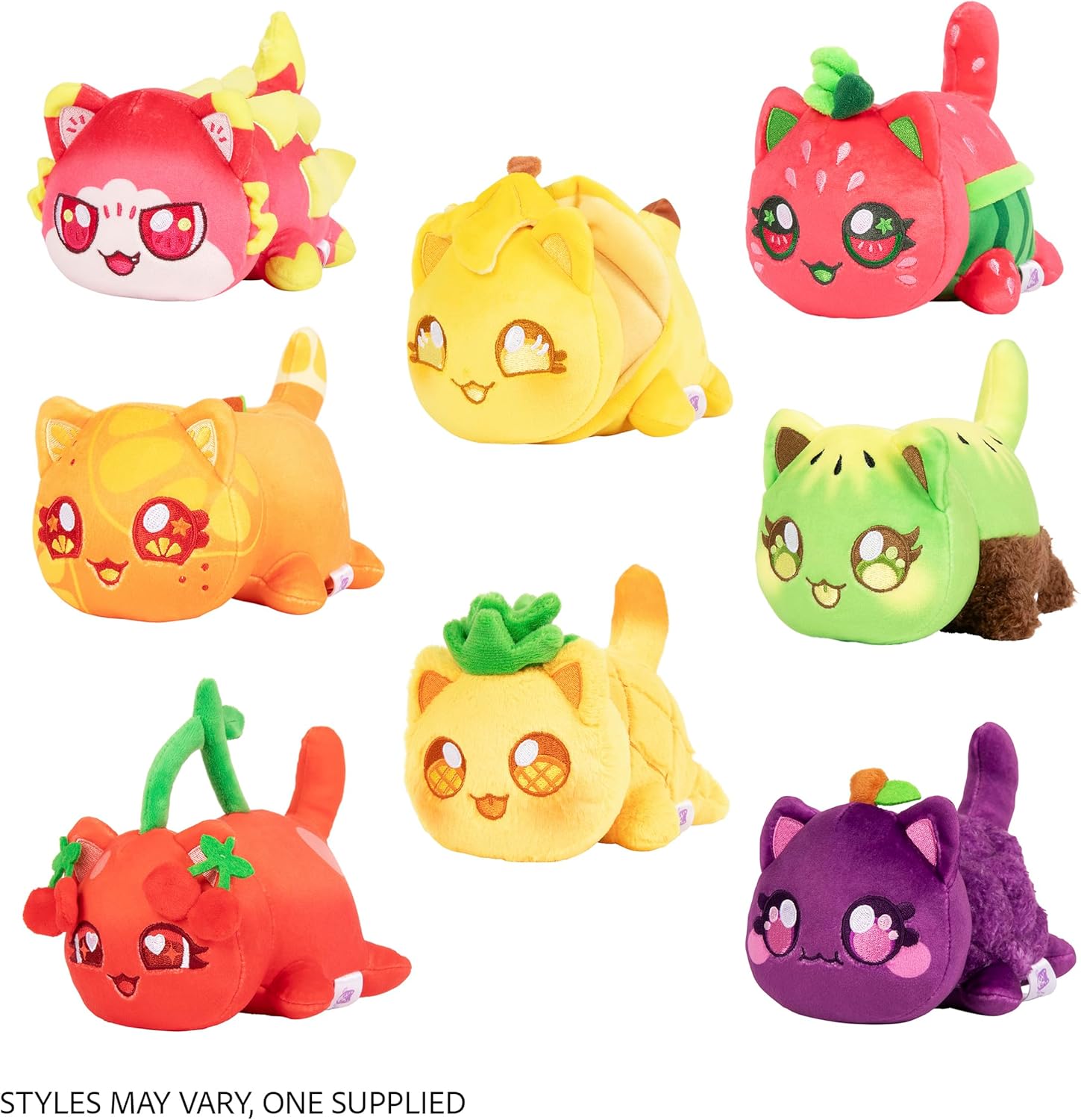 Aphmau 6" MeeMeows Mystery plush Fruit Collection 8 to collect Unboxing toy You Tube Toys Aphmau Channel