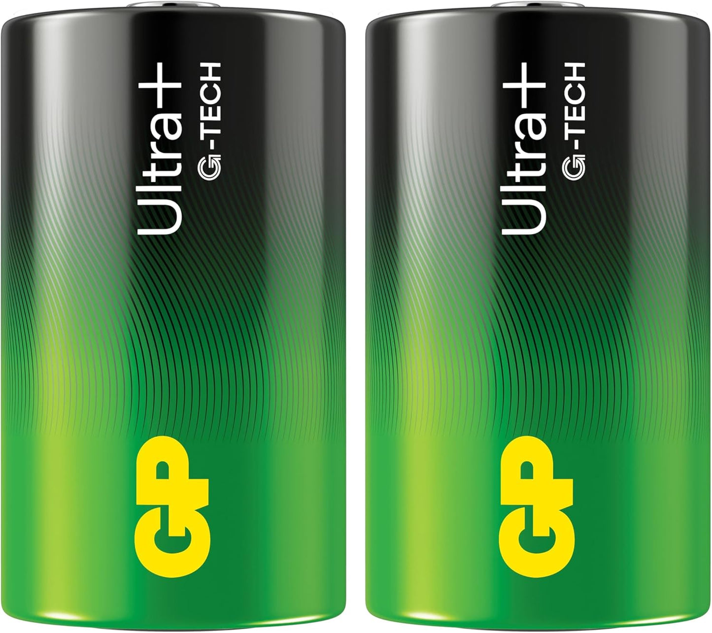 Gp - Ultra Plus Alkaline D-Batteri, 13A/Lr20, 2-Pack