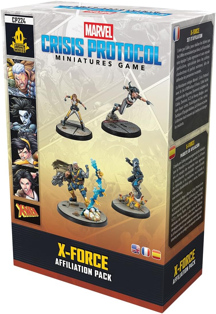 Asmodee | Marvel: Crisis Protocol X-Force Affiliation Pack | Miniatures Tabletop Game | Ages 14+ | 2 Players | 90+ Minutes Playing Time