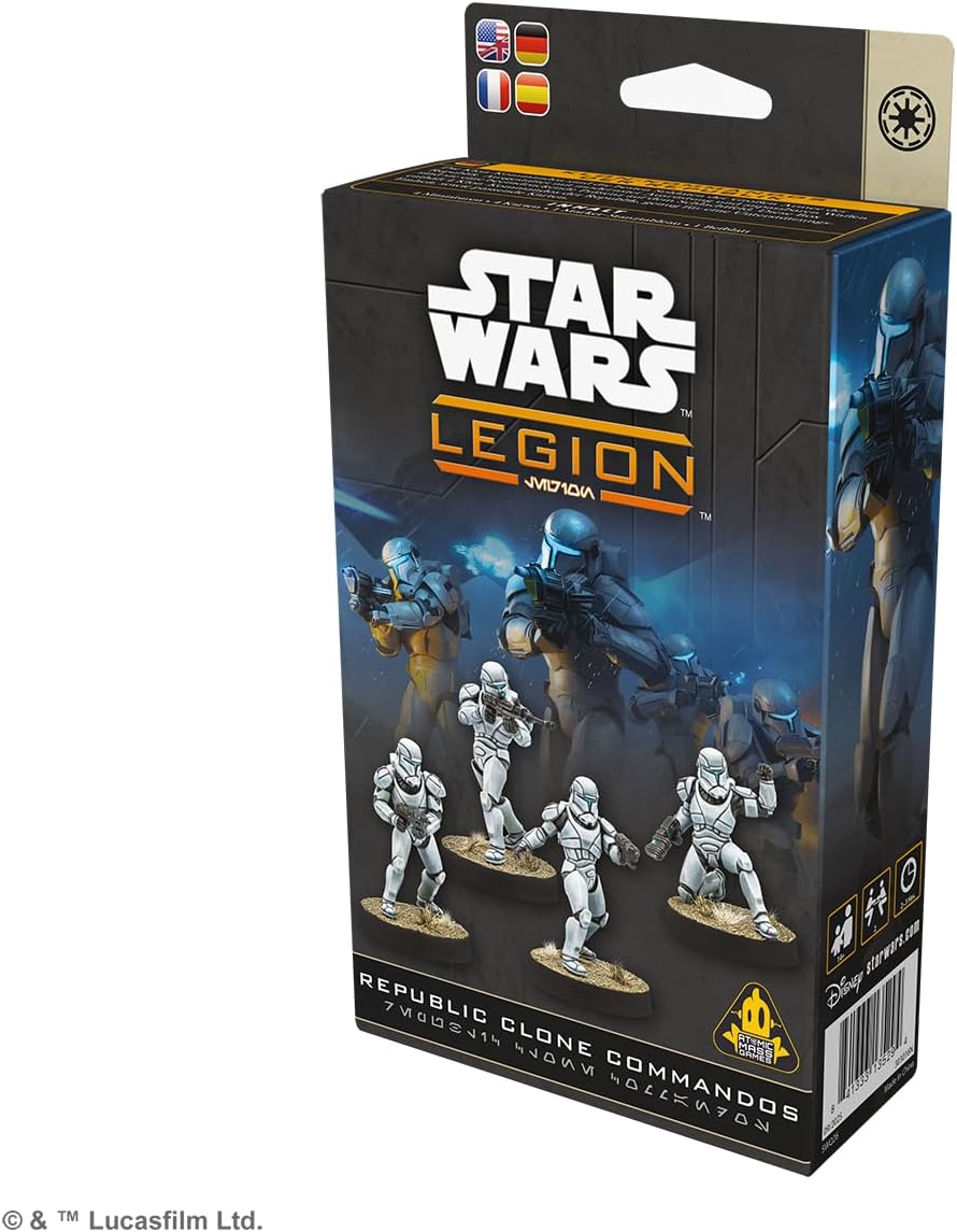 Asmodee | Star Wars Legion - Republic Clone Commandos | Tabletop Miniature Game | Ages 14+ | 2 Players | 90+ Minutes Playing Time
