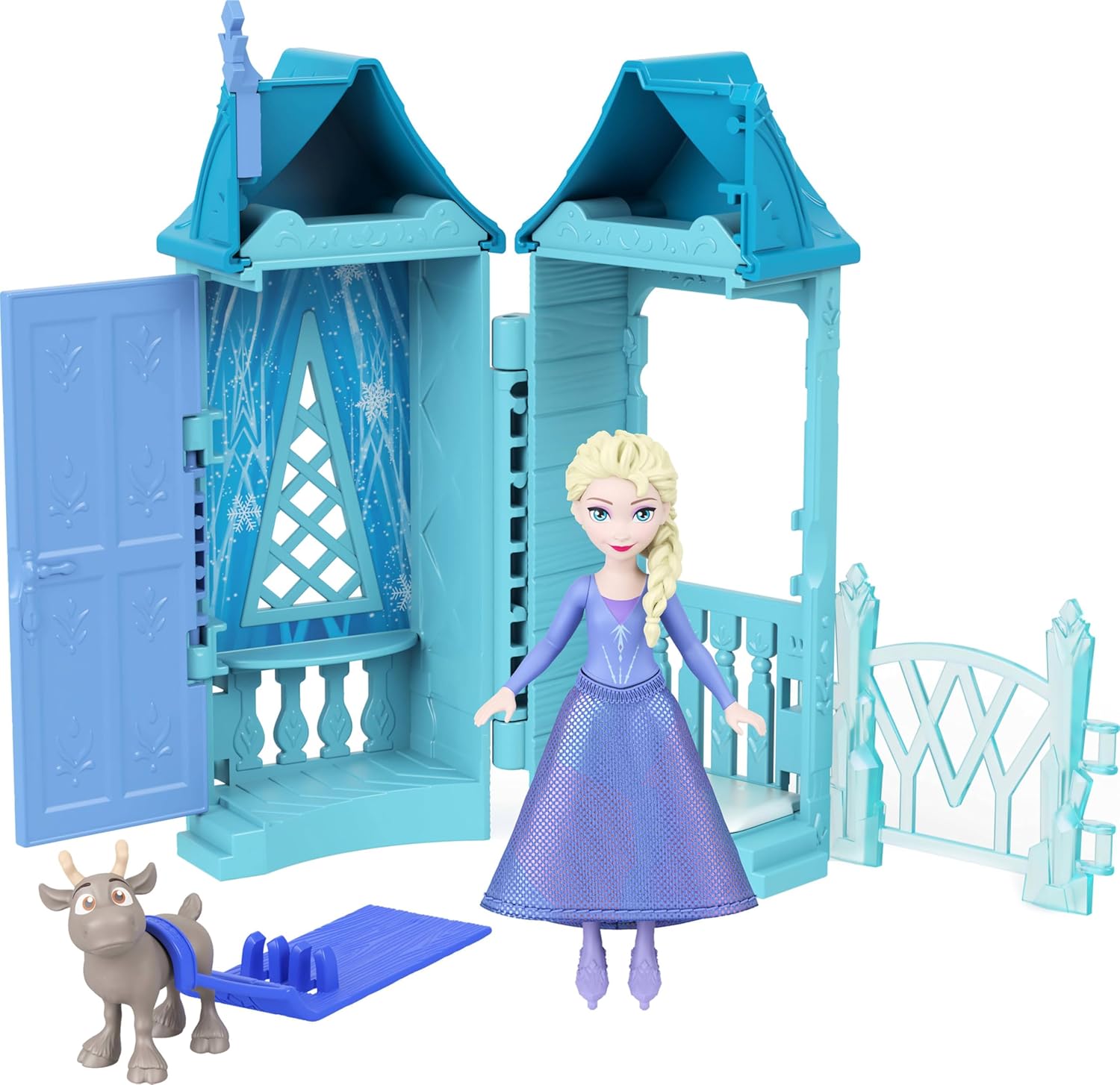 Mattel Disney Frozen Toys, piccola bambola Arendelle con 5 sorprese tra cui bambola, figura di amico e 3-4 accessori villaggio (gli stili possono variare