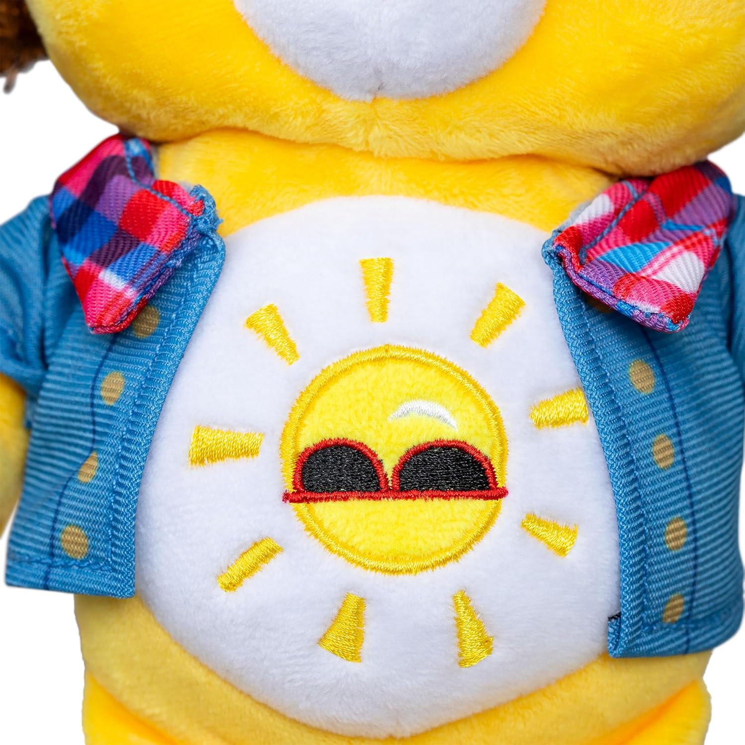 Basic Fun Care Bears x Stranger Things Funshine Bear as Dustin – 22 cm Plush – Limited Edition Collectible – Gift for Stranger Things Fans