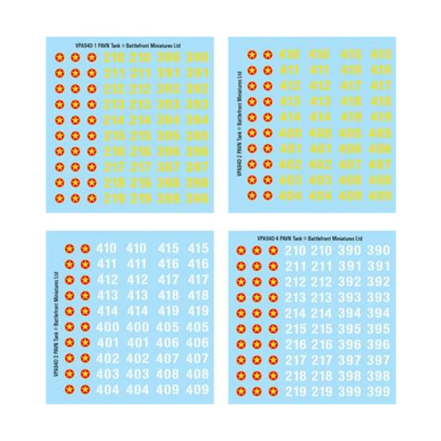 PAVN Decal Sheets
