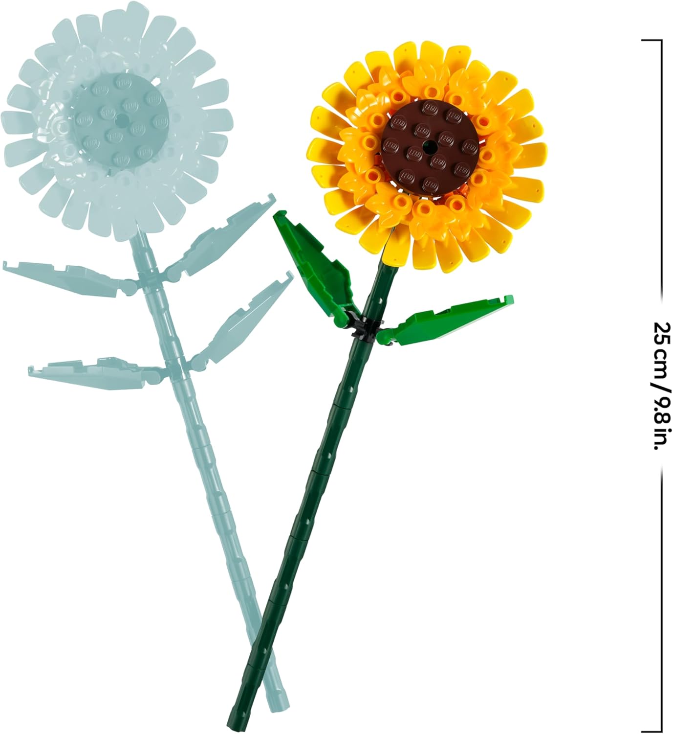 LEGO Botanicals Sunflowers - Yellow Faux Flowers Building Set - Desk Decoration or Floral Bouquet Home Decor - Gift for 8+ Year Old Girls, Boys and Teenagers - Botanical Collection - 40524