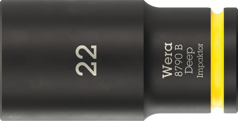 Wera 9660 Magnetic Rail B Impaktor Deep 1 Socket Set, 3/8" Drive, 10 Pieces