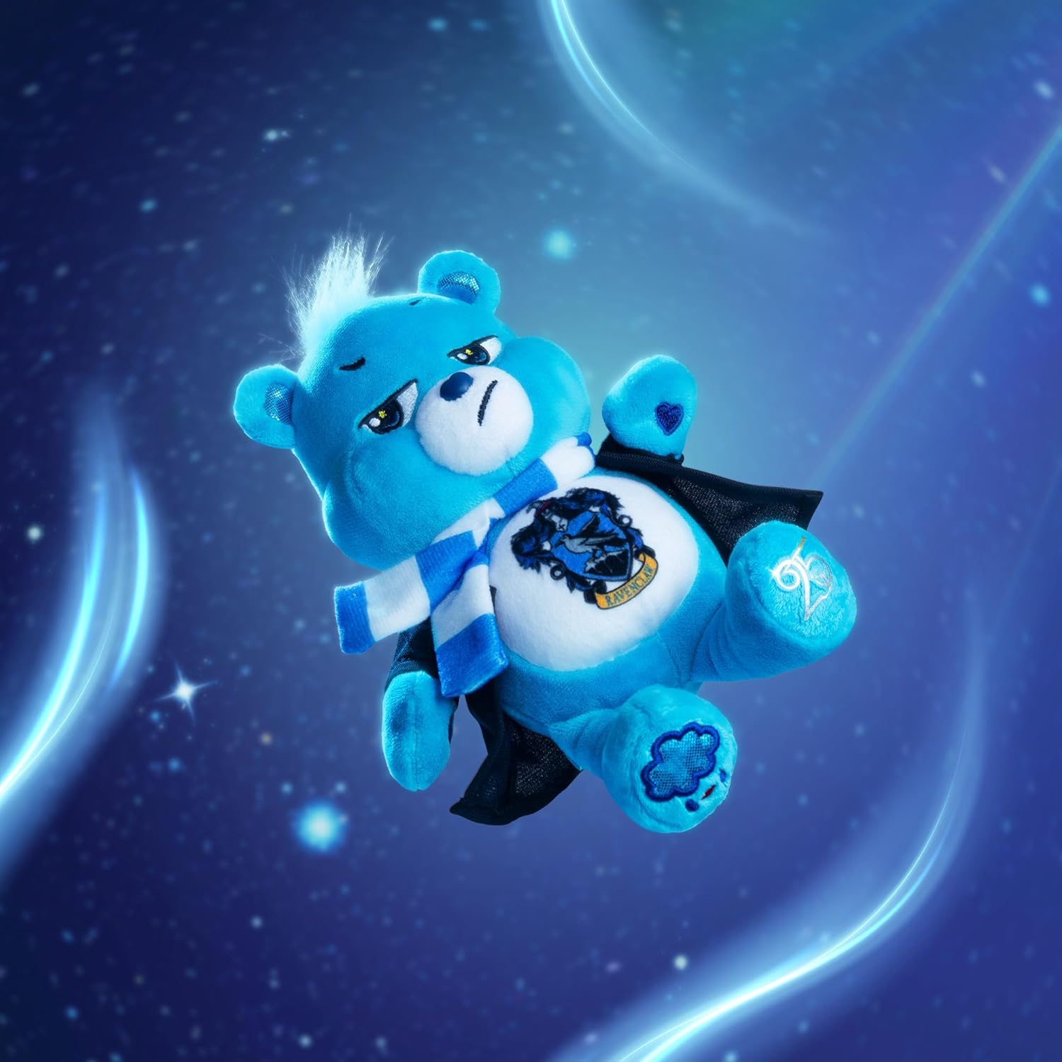 Care Bears x Harry Potter Ravenclaw Grumpy Bear 20cm Plush – Official Hogwarts House Collectible Soft Toy, Ages 4+