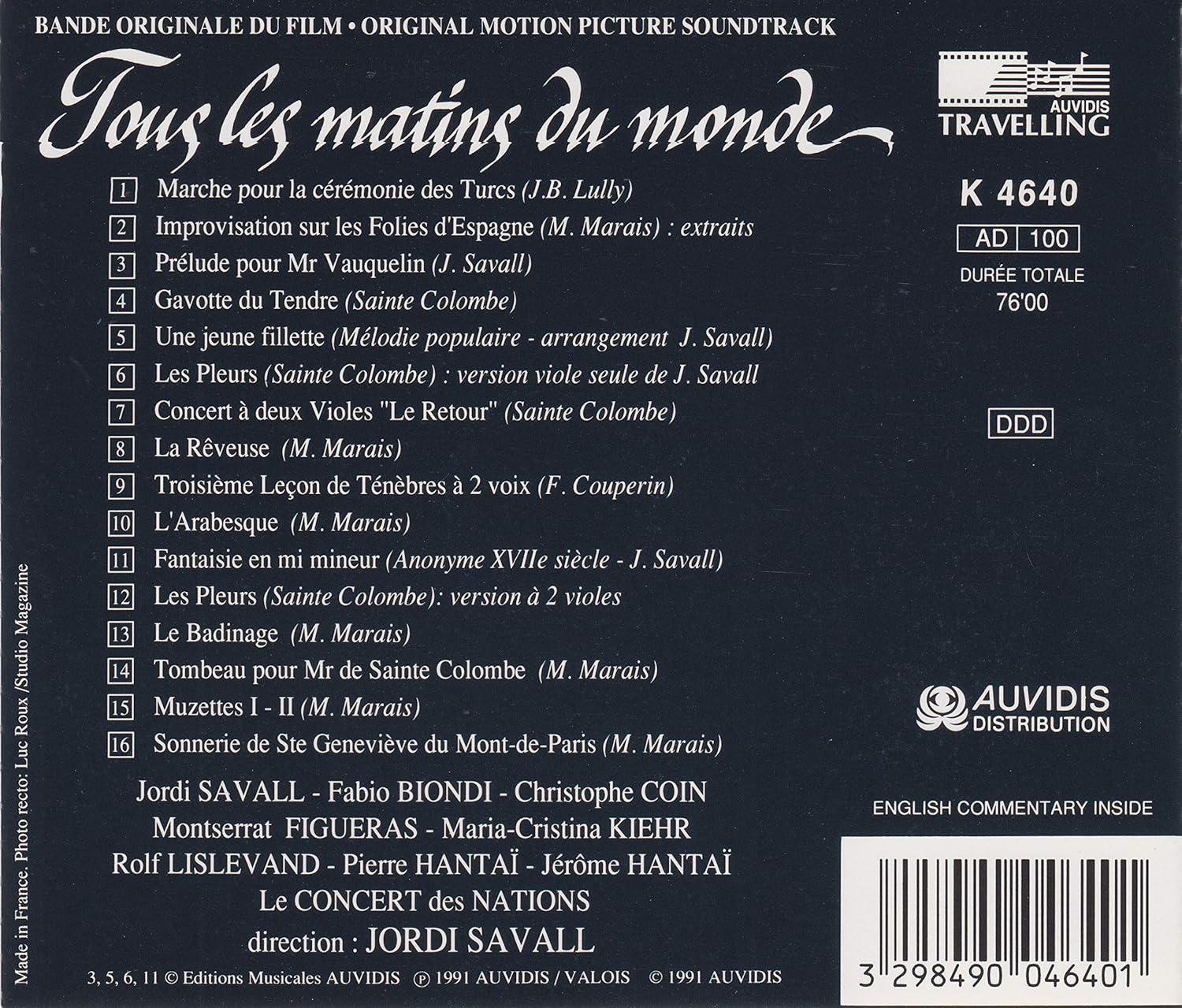 Jordi Savall - Tous les Matins du Monde