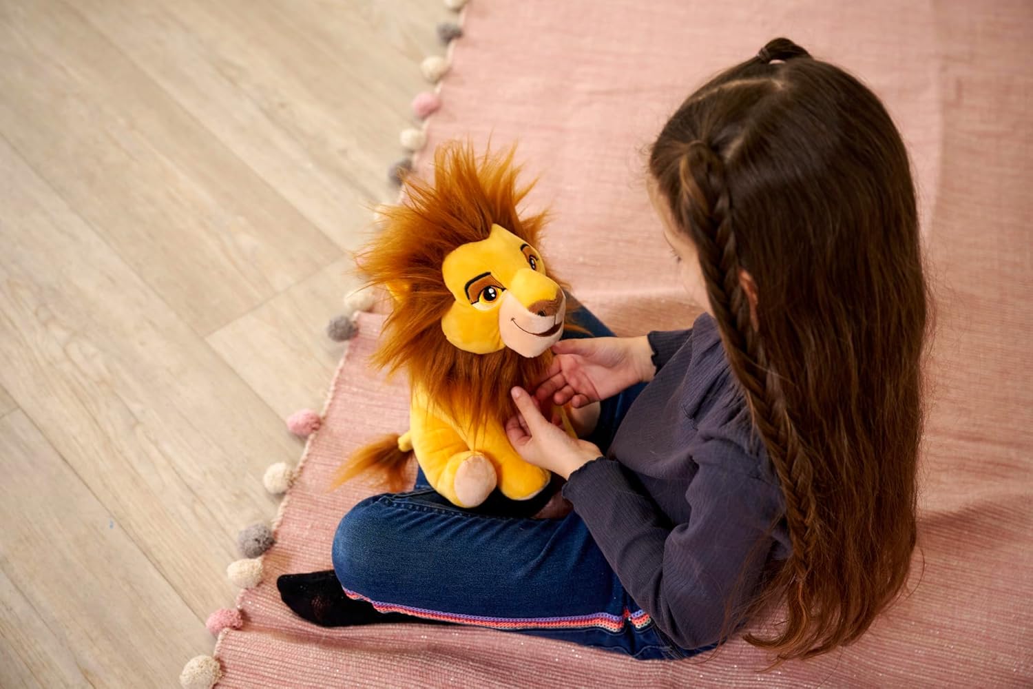 Disney Lion King Mufasa Character 25cm tall, Celebrating 30 Years of The Lion King, cuddly soft toy for kids and adults for birthday and gift or just collect them all