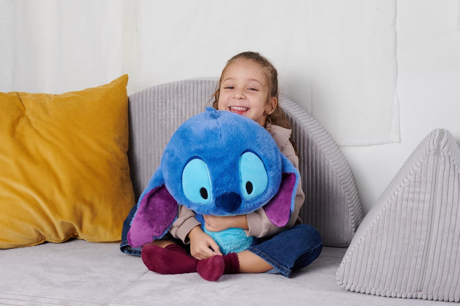 Simba Disney Huggables Stitch 35 cm – Peluche Douce, idée Cadeau pour Enfants et Fans à partir de 0 Mois