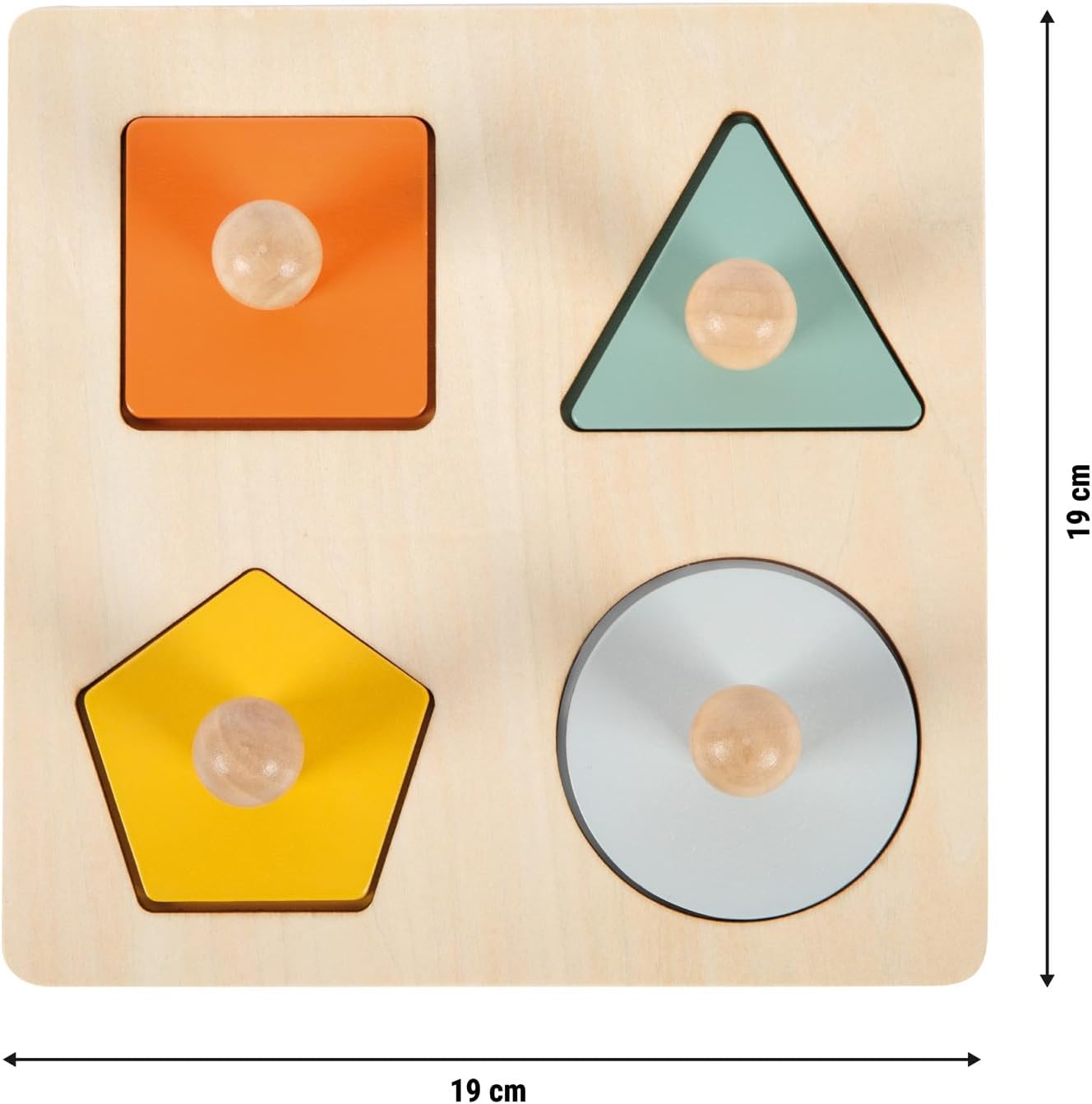 Small Foot - Small Foot - Houten Vormen Montessori Puzzel FSC