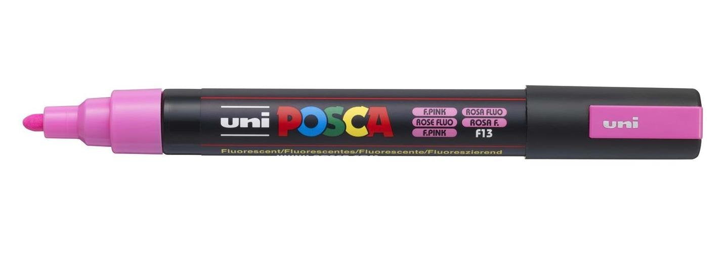 POSCA ROZE FLUO MARKER 2,5 MM CONISCH MIDDEL
