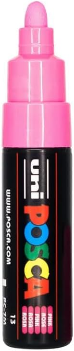 Uni Posca - Uni Posca Verfmarker 7M Roze - conische punt