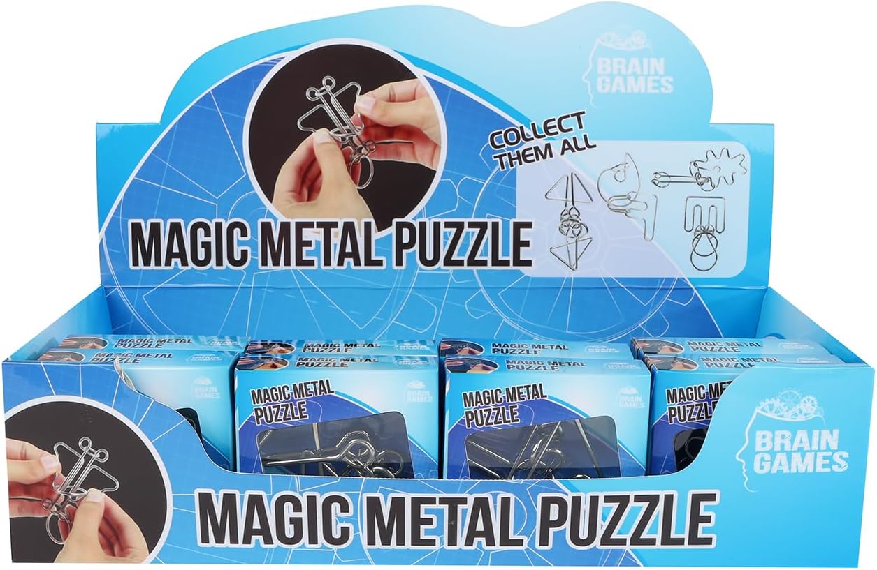 Brain Games IQ puzzel metaal 8ass 5-7cm