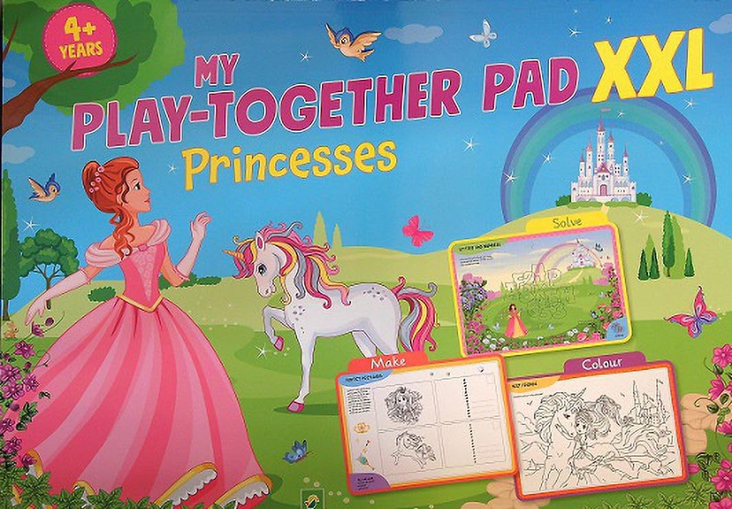 Wins Holland - Mijn Activiteitenboek XXL Prinsessen - Kleurplaten en Puzzels