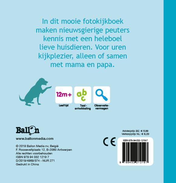 Wins Holland - Dierenvriendjes Kartonboekje Huisdieren
