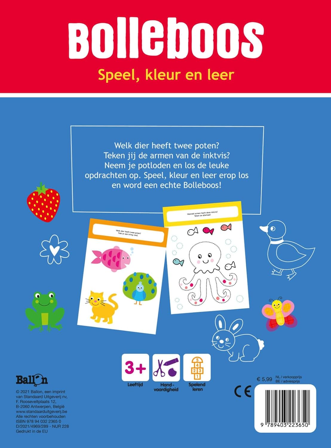 Standaard Uitgeverij - Bolleboos - Speel kleur en leer (3+)