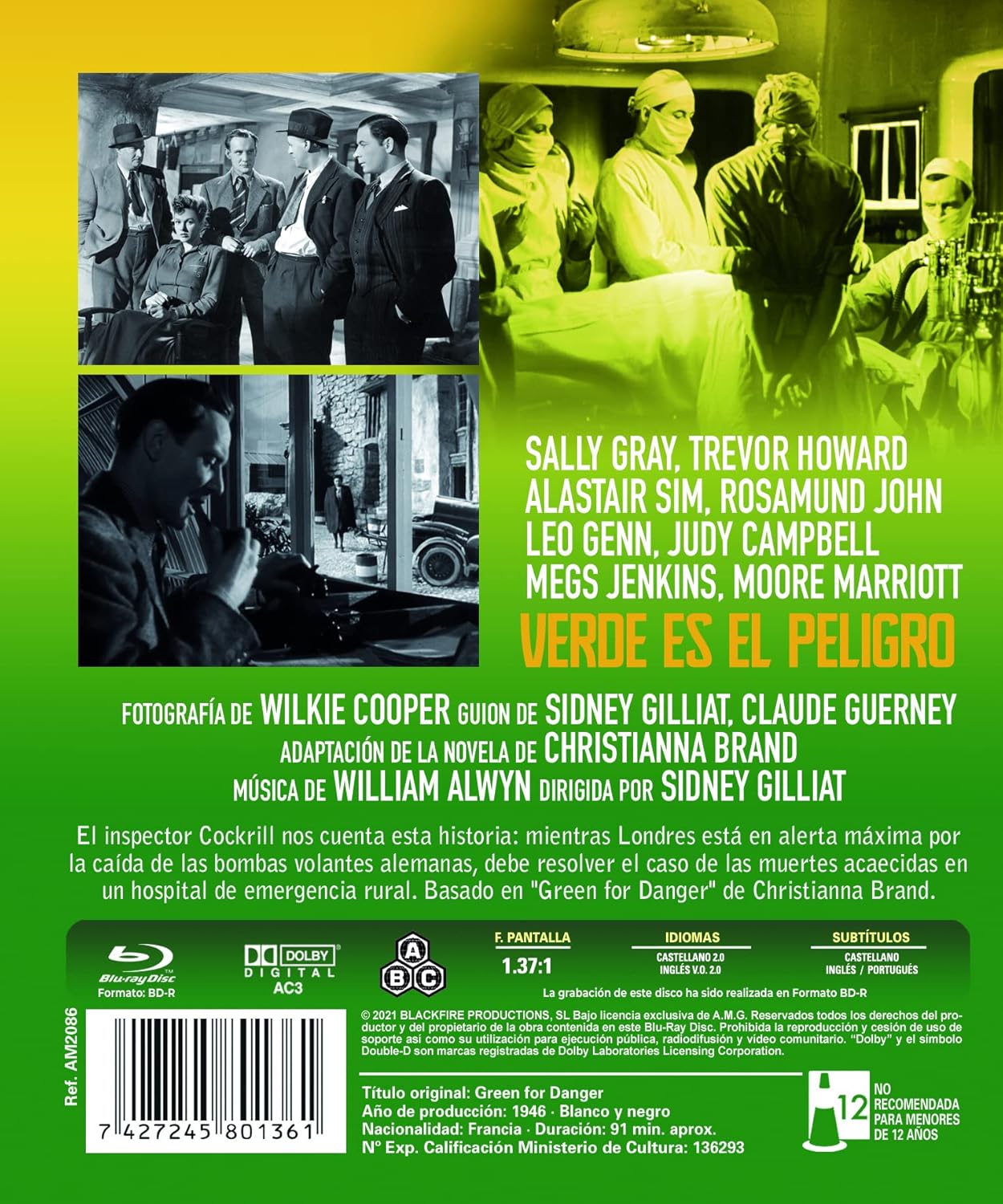 Verde Es El Peligro (Bd-R) (Blu-ray) (Green For Danger