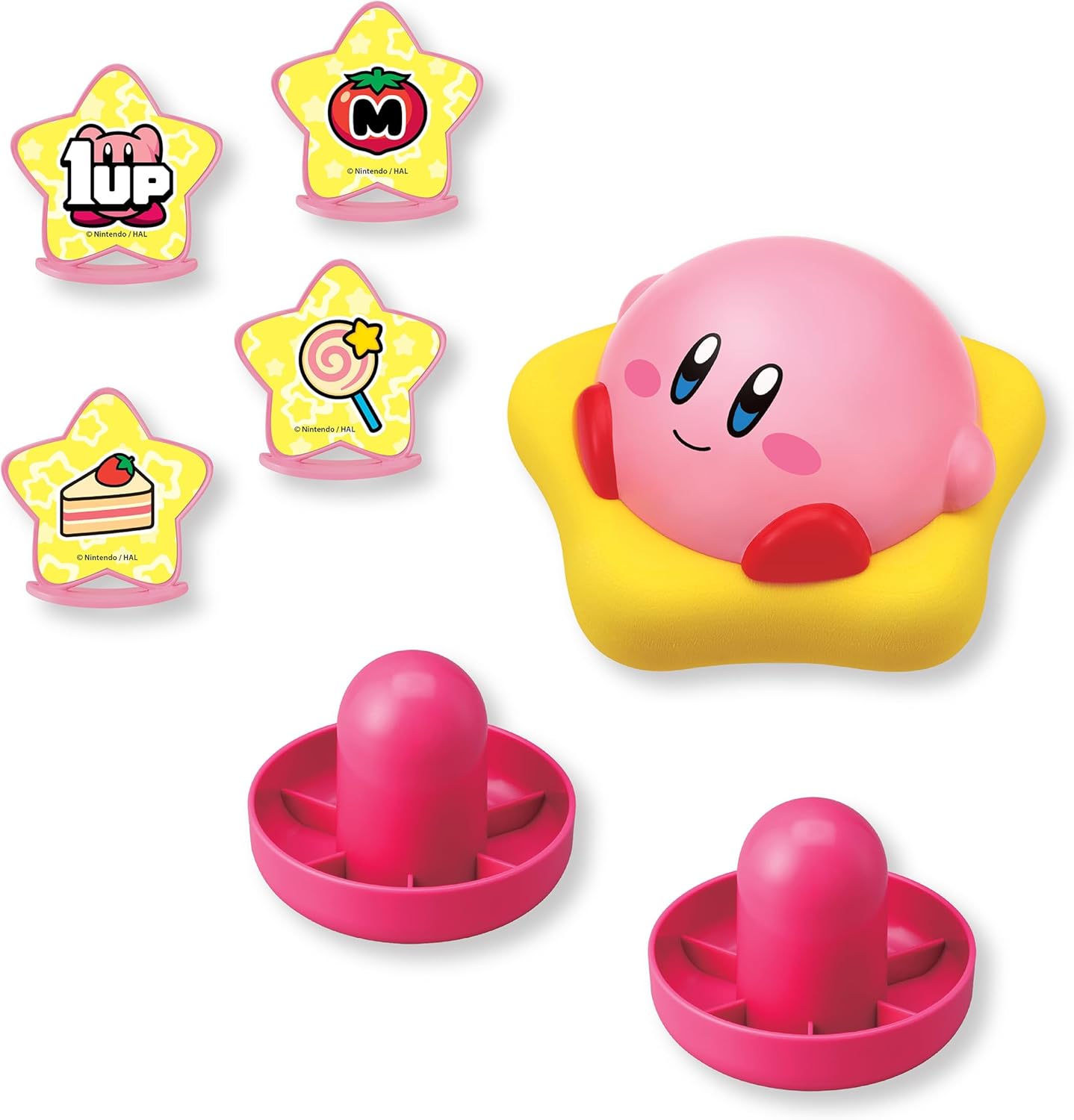 EPOCH Games - 7609 Kirby Hover Spiel, Party Spiel, Air Hockey, Geschicklichkeitsspiel, Nintendo, Brettspiel für Kinder ab 4 Jahren
