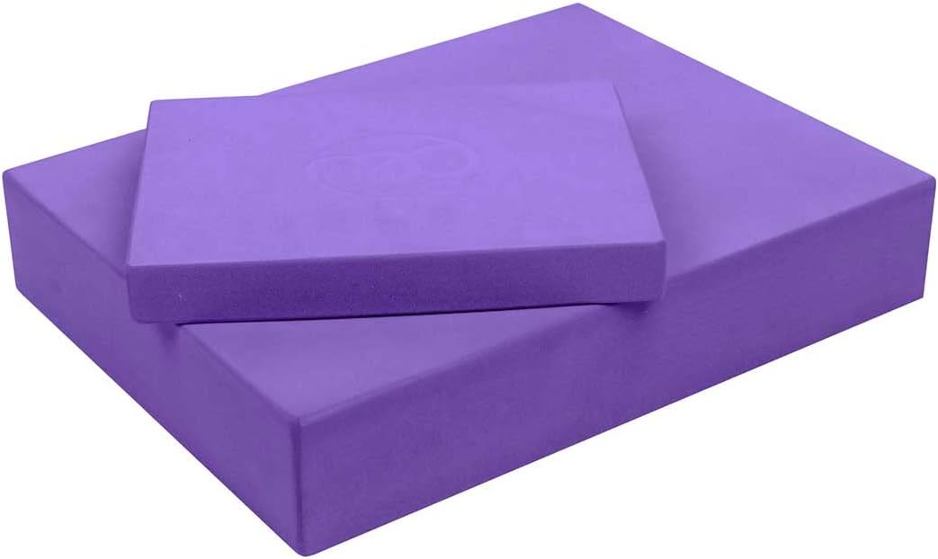 Fitness Mad Pilates Block, Eco Friendly EVA Sitting Block for Pilates & Home Workouts, Support for Various Postures, Blue, 35cm x 25cm x 60mm