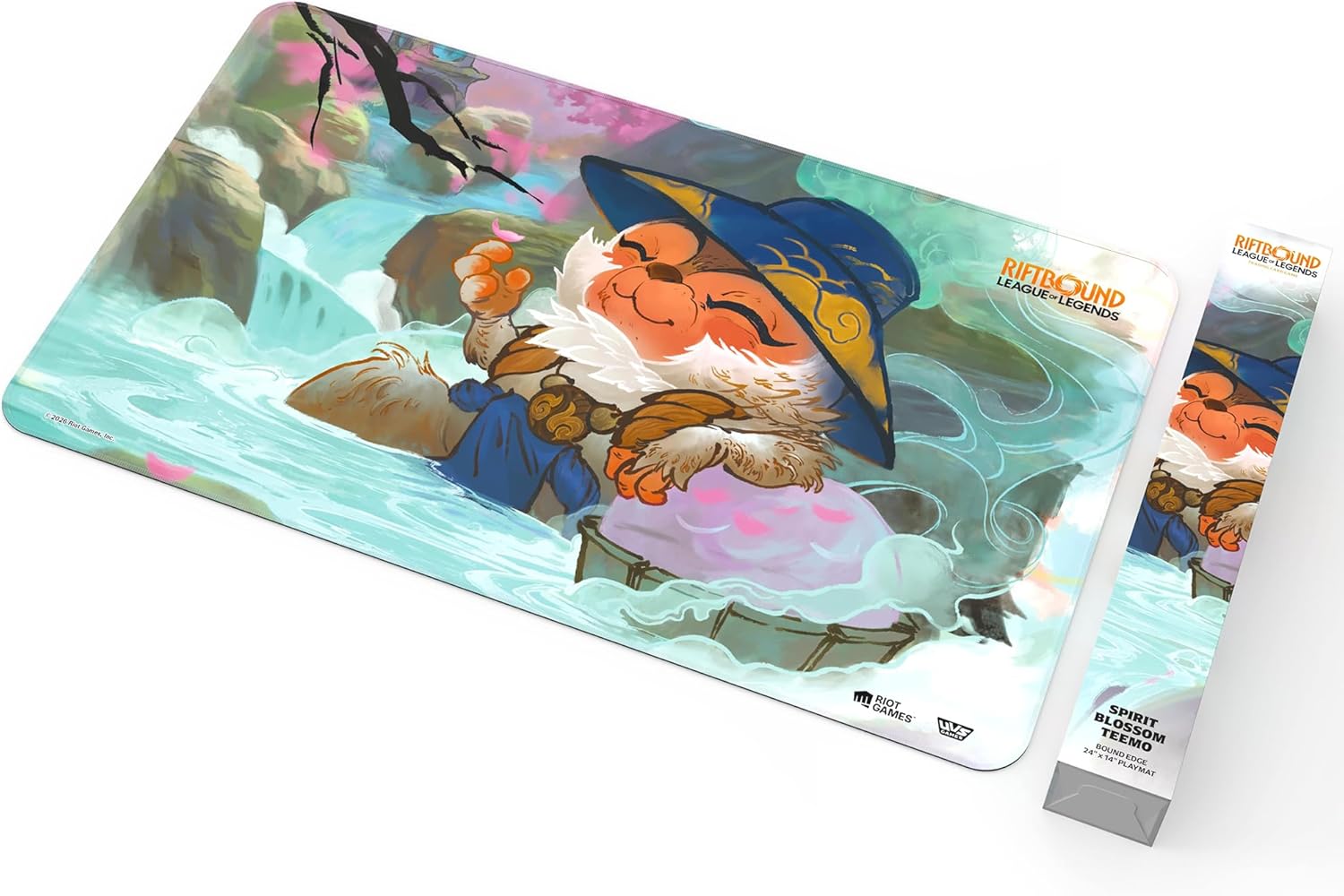 Riftbound: League of Legends - Playmat: Teemo -TCG Spiritforged Spirit Blossom, 24x14, Neoprene, Character Art, Tabletop Trading Card Game Accessory