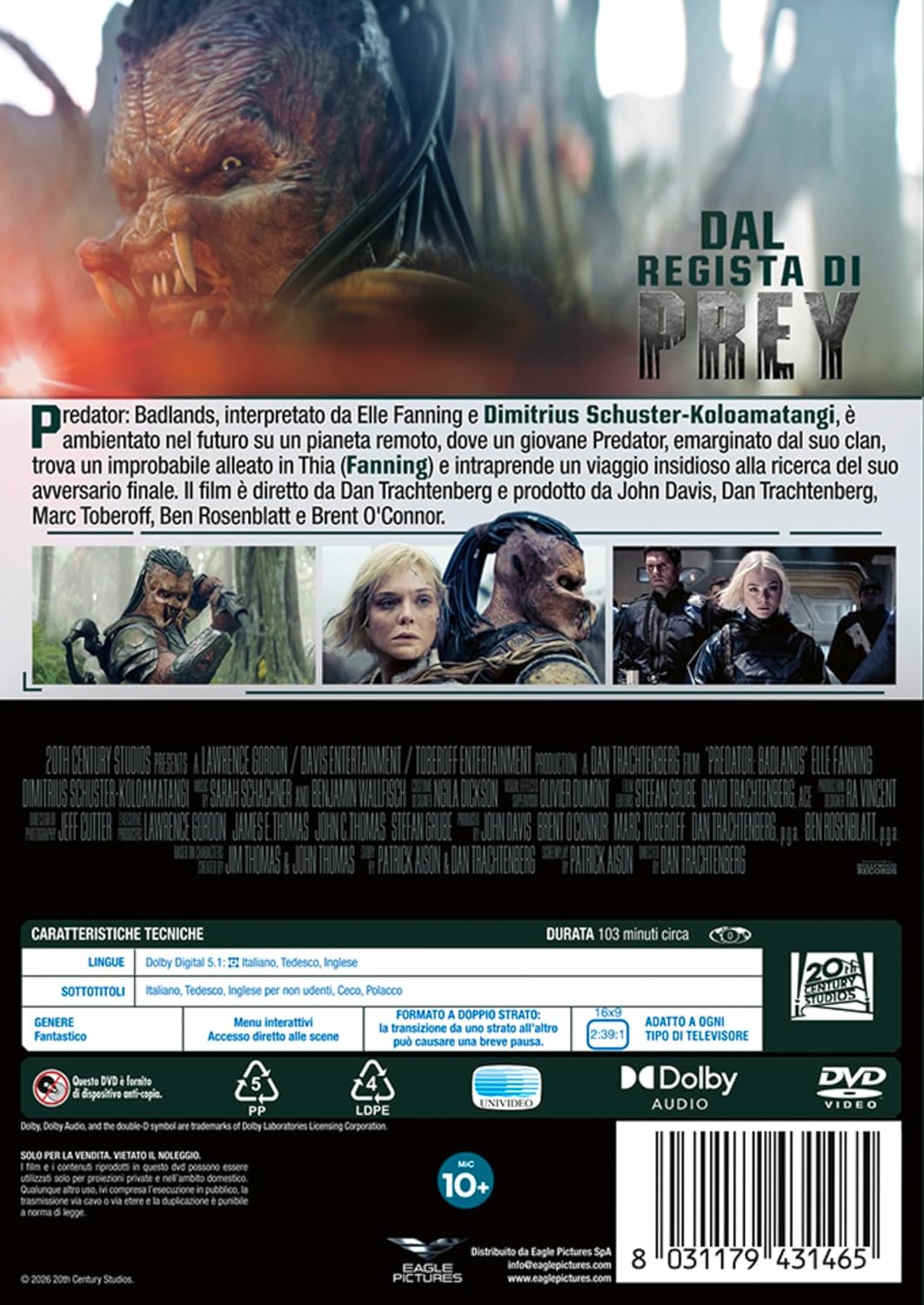 Dvd Predator: Badlands
