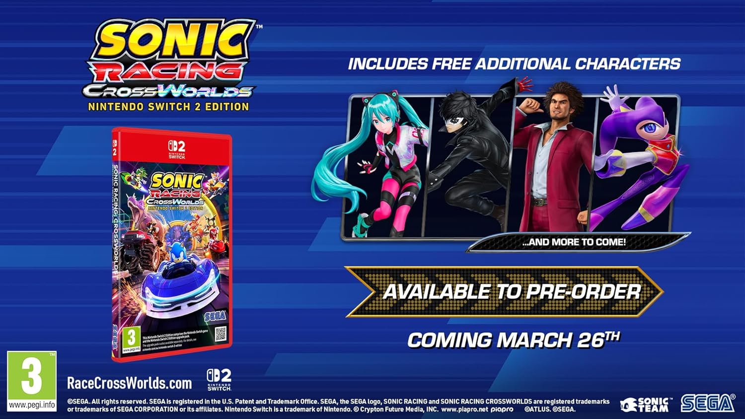 Sonic Racing: CrossWorlds (Nintendo Switch 2)