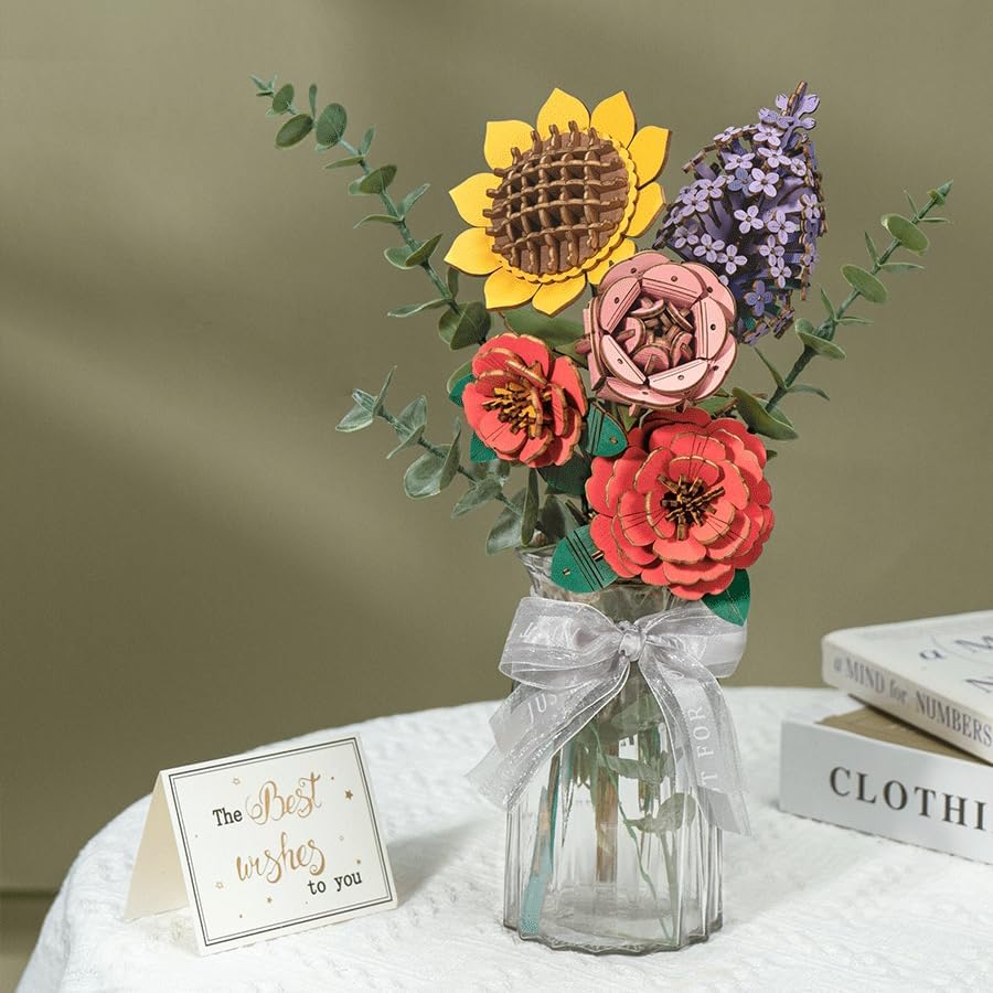 Houten Bloem Lilac