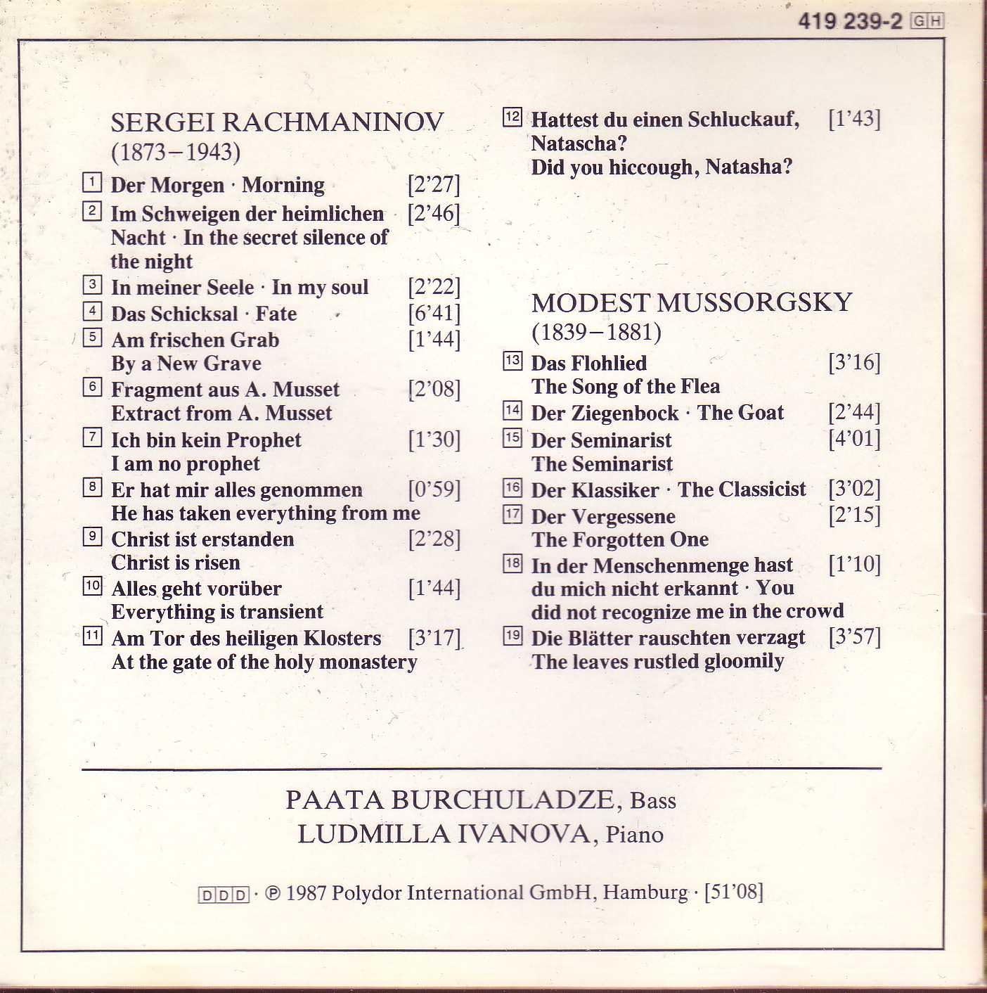 Lieder / Songs