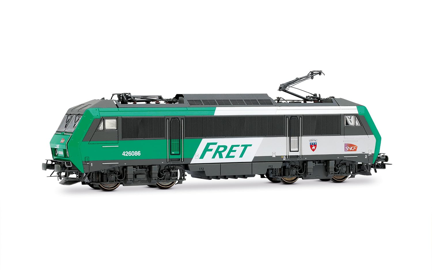 Jouef HJ2469 SNCF, BB 426086, „Fret“ mit Carmillon-Logo „Cognac“, Ep. VI-Lokomotive – elektrisch