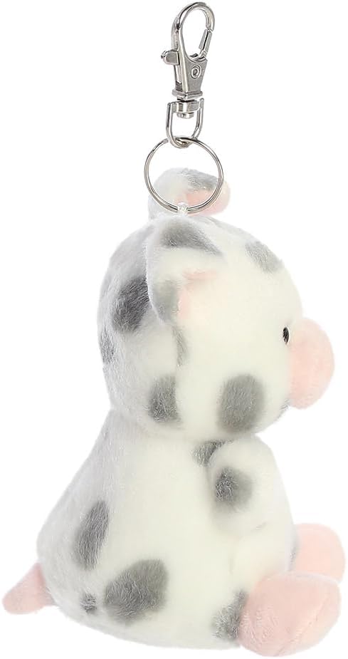 AURORA 34052, Palm Pals Piggles Spotted Piglet Clip-On, 10cm, Soft Toy, White