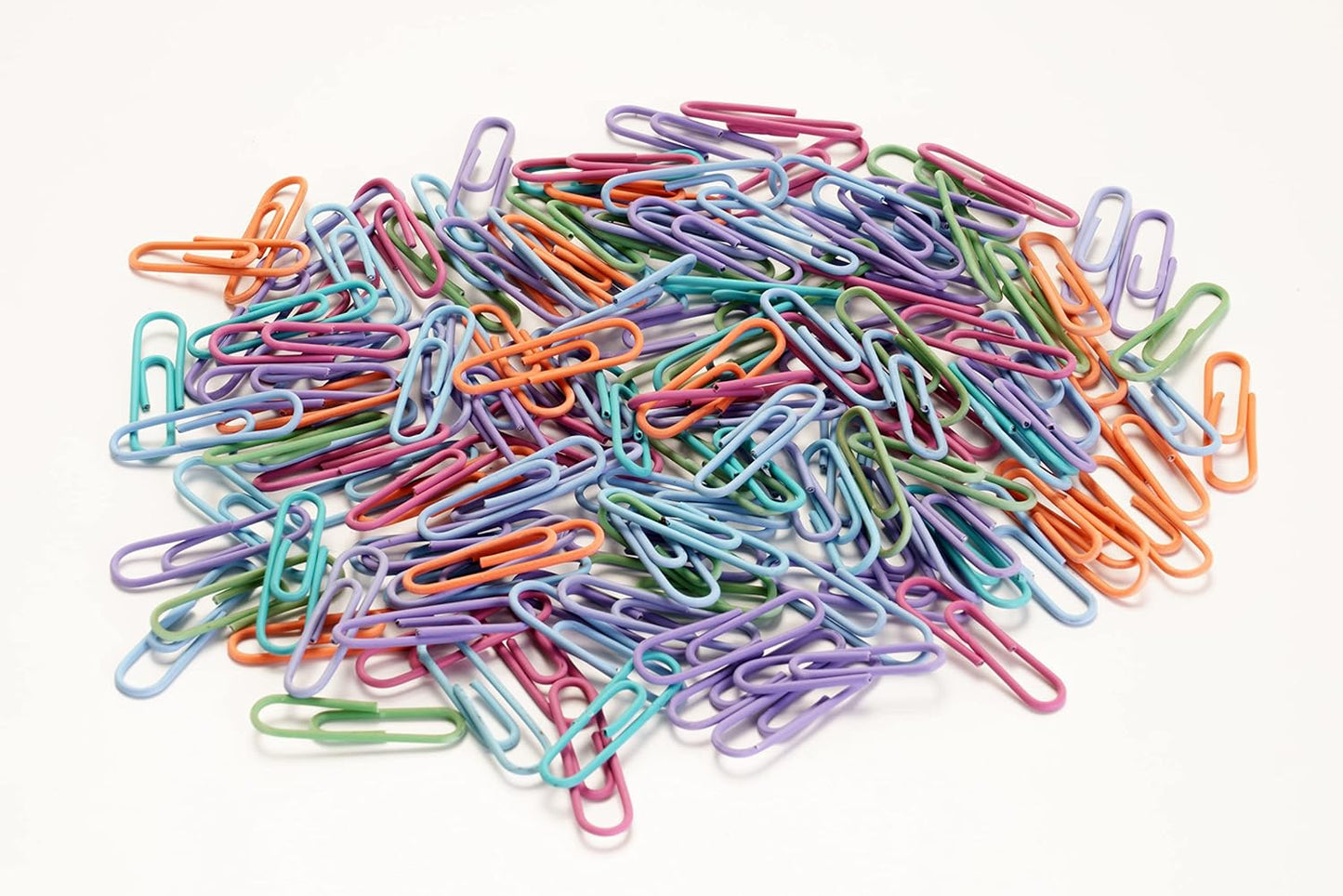 Fermagli Leone Dell'Era "Gran Mix" dimensioni miste in Scatola trasparente, 125 g., Colorati Plastificati