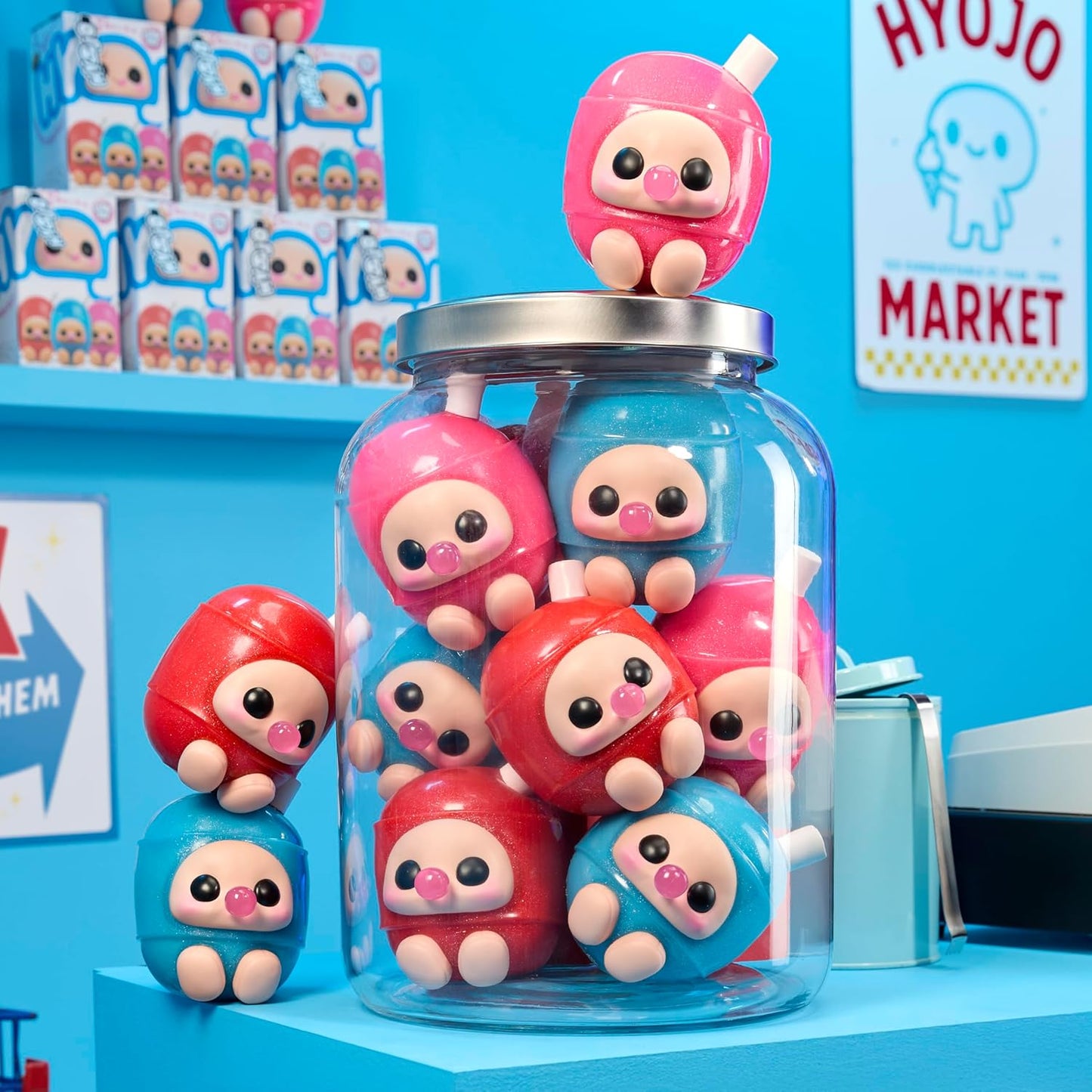 Blow Pop Series - Soft Collectable Plush Characters, 3 to Collect Including Cherry, Watermelon and Blue Razz, For All Ages