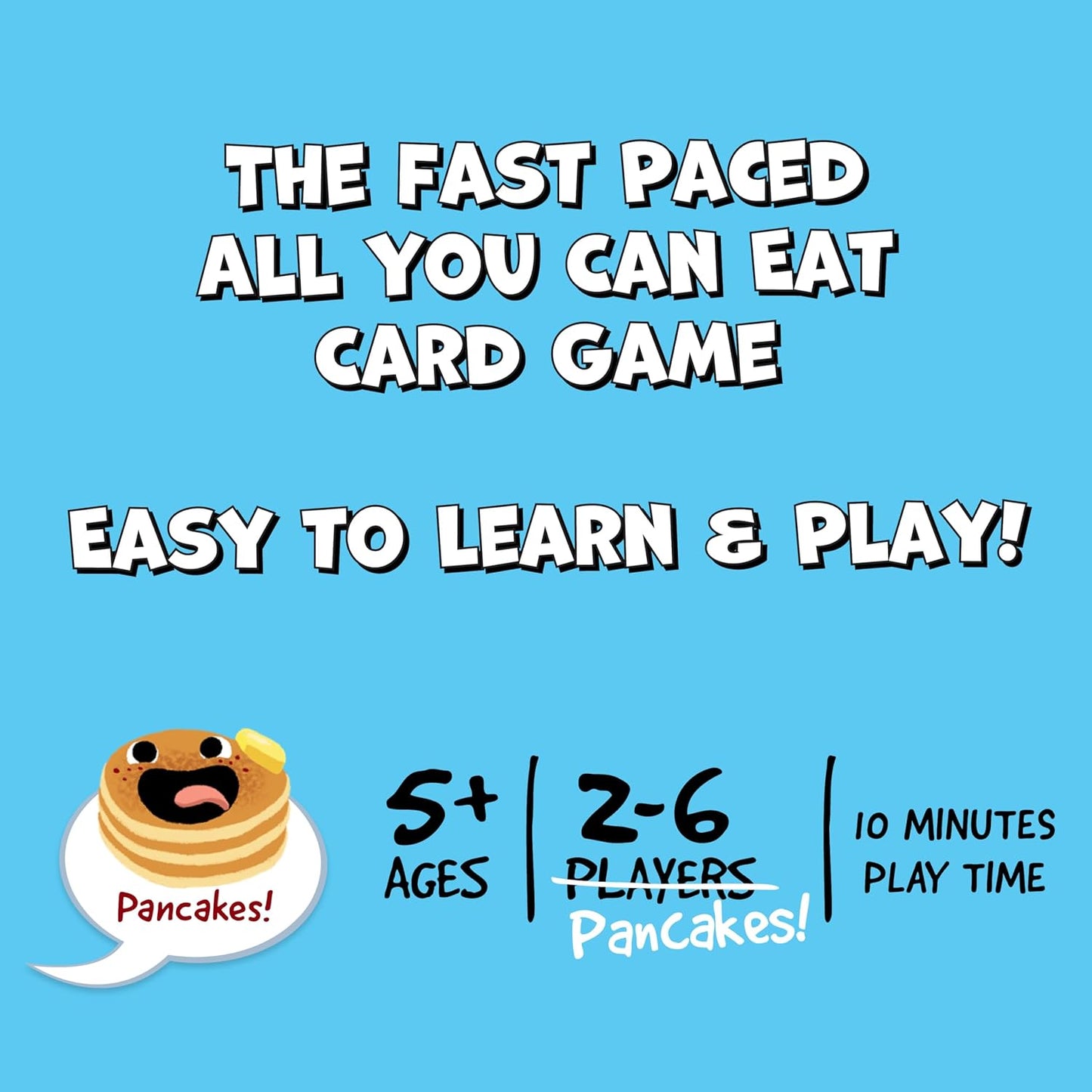 Gamewright | Me Want Pancakes | Board Game | Ages 5+ | 2-6 Players | 15 Minutes Playing Time