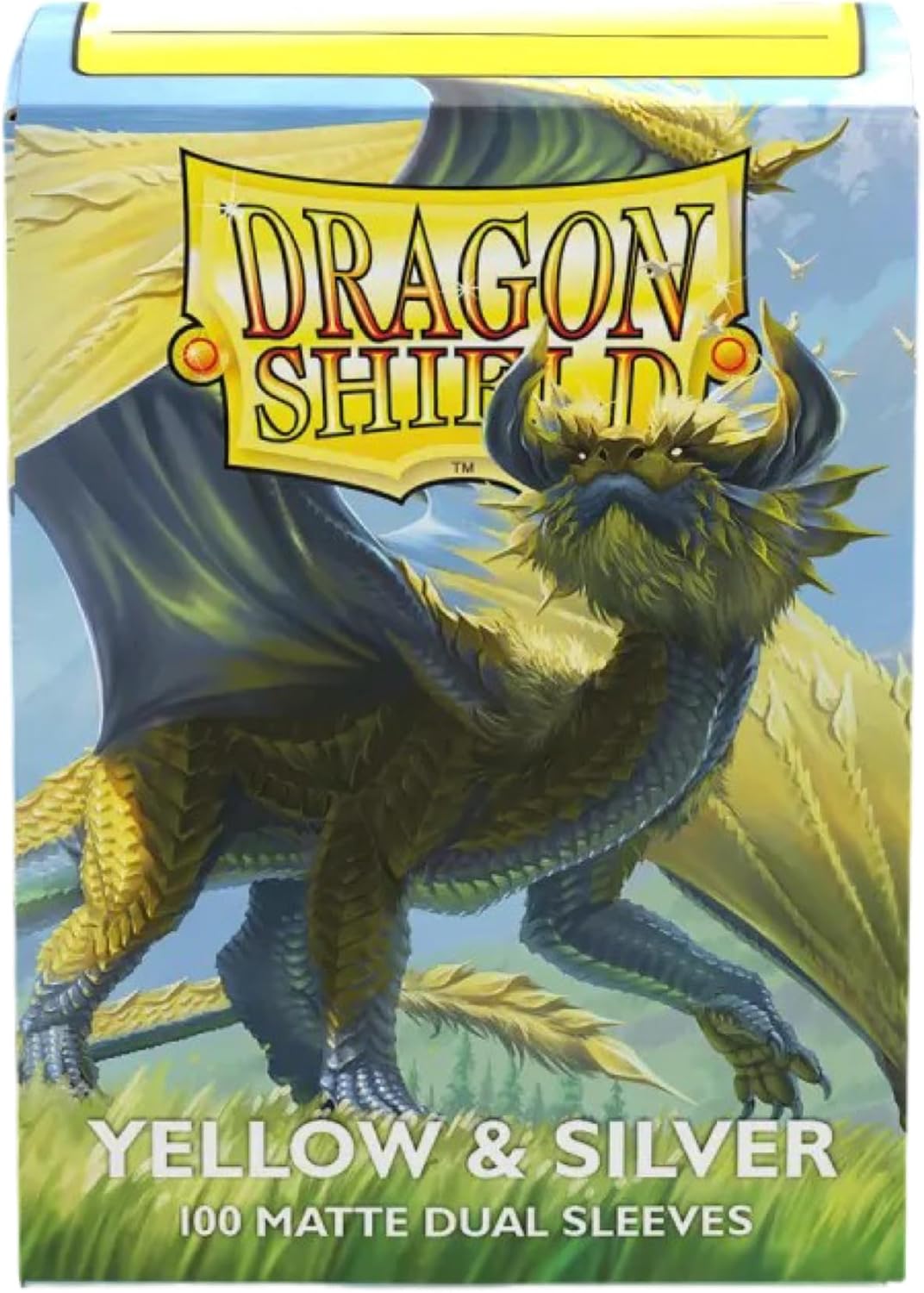 Dragon Shield: Matte - Dual Yellow & Silver (100