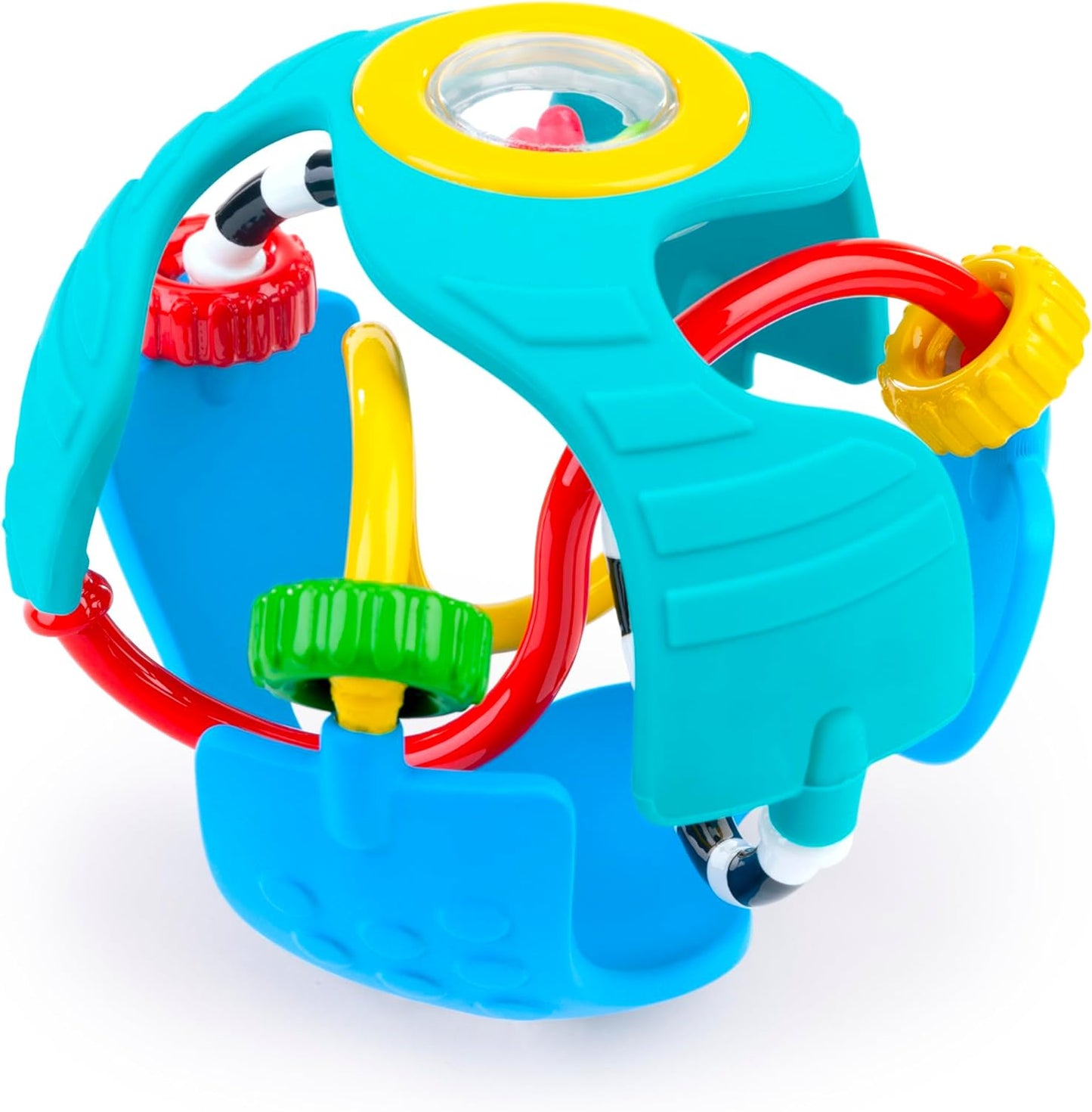 Baby Einstein Rattle & Sense Sensory Ball, with Bead Chasers, Ages 3 Months and Up