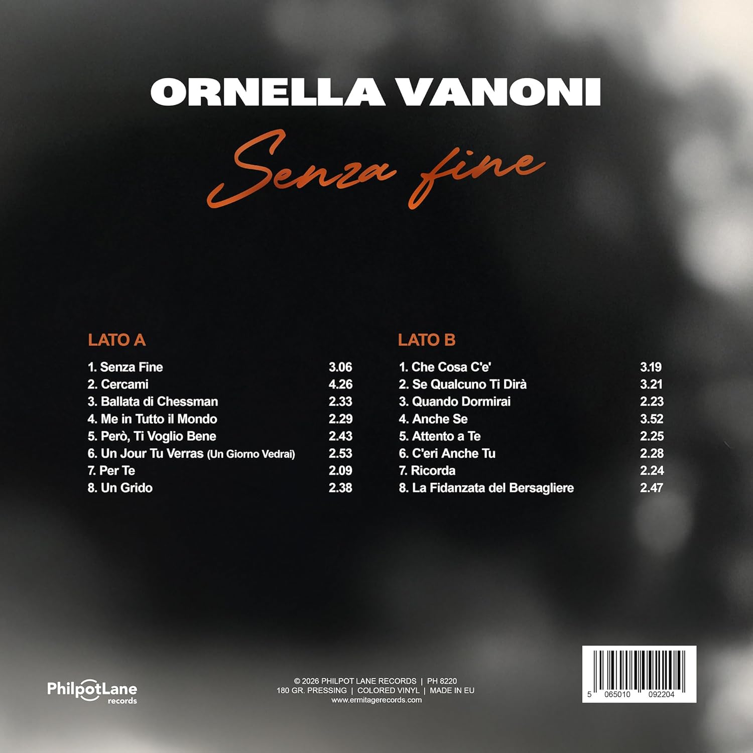 Ornella Vanoni - Senza Fine (180G) (Coloured Vinyl)