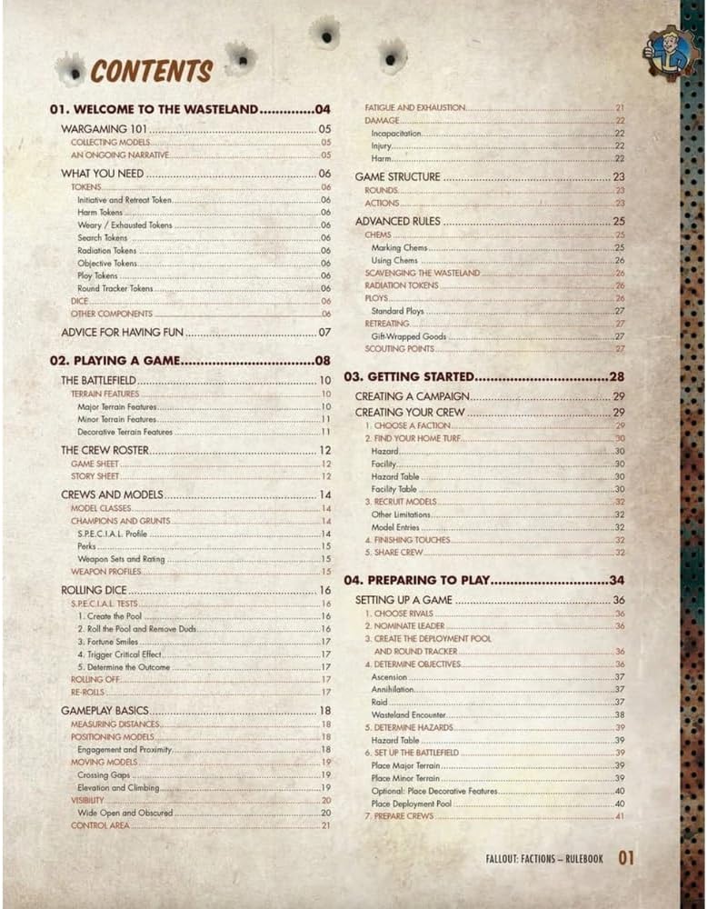 Modiphius, Fallout Factions the Board Game: Core Rulebook