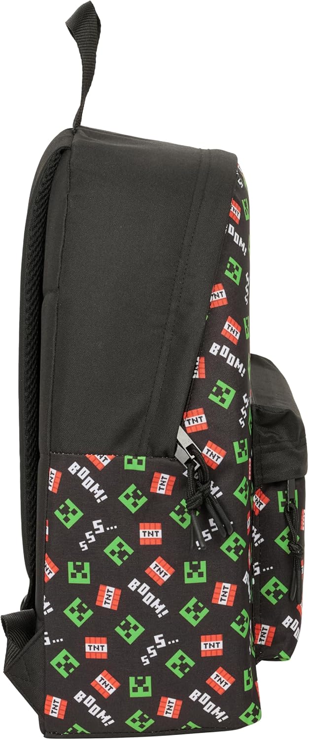 MINECRAFT – Children's Day Pack, Children's Backpack, Quality and Maximum Resistance, Comfortable and Versatile, 33 x 15 x 42 cm