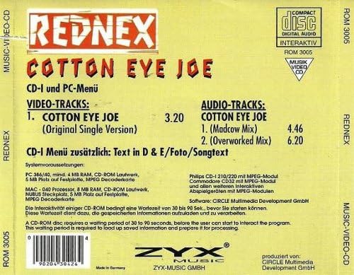 Cotton eye Joe (Music-Video-CD