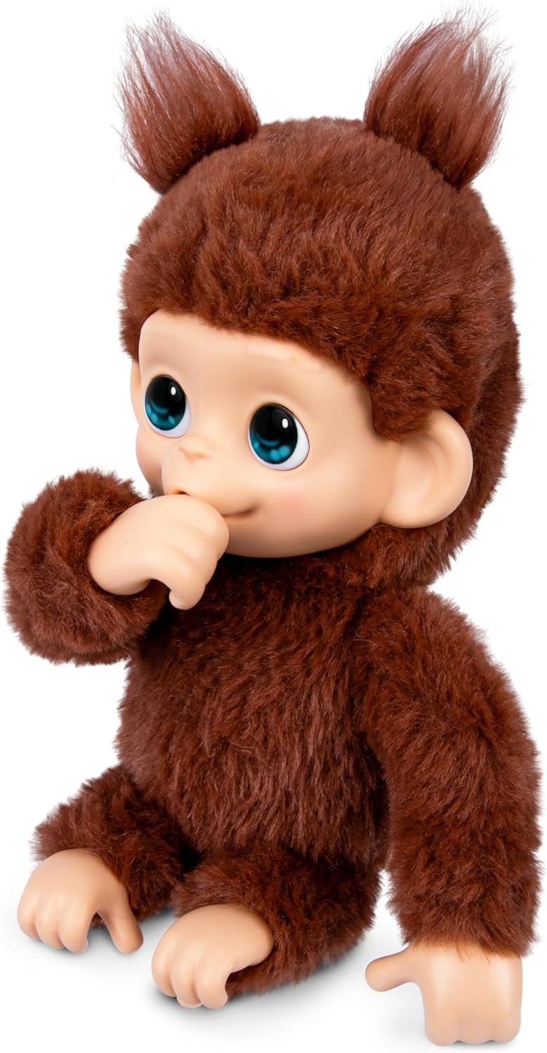 Spectron - Little Live Pets My Baby Mini Monkey Brown - Interactieve Knuffel